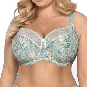 Gaia Lace Semi Padded Bra Laurisa Maxi, Green 42H